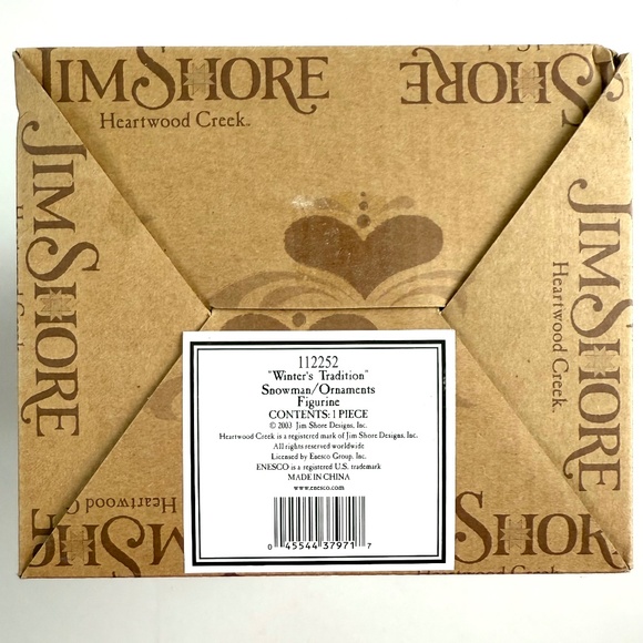 Jim Shore-"Winter's Tradition" Snowman/Ornaments figurine # 112252 - Picture 6 of 6